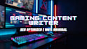 write SEO optimized gaming articles, game guides, and tips
