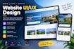 do figma website design, website UI UX design, figma UI design or landing page