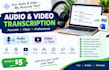 transcribe audio and video accurately into text