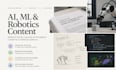 write technical ai, machine learning, and robotics content