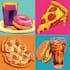 draw food pop art