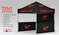 design tent, table cover, flag and canopy tent