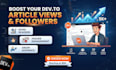 increase your devto article views and followers
