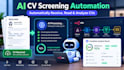 build  ai CV screening and interview scheduling automation with n8n
