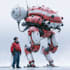 create an robot model, sci fi mech, industrial robot