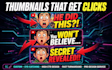 design high ctr youtube thumbnails and reels covers