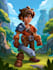 draw 2d game character illustration