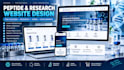 create a professional research peptide website and saas website
