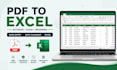 convert PDF to excel and clean your data