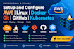 setup and configure AWS linux docker git github kubernetes