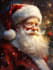 create a festive santa character portrait