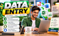 do error free data entry for you