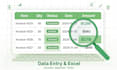 do fast accurate data entry and excel cleanup