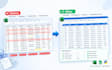 clean messy attendance and payroll data and build an excel summary