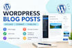 upload and format blog posts on wordpress