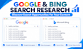 do google autocomplete, website ranking, and bing autosuggest research
