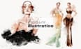 create professional digital fashion illustration
