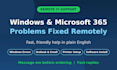 fix your windows PC and outlook problems remotely