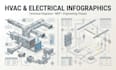 design hvac electrical engineering infographics and diagrams