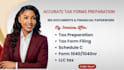 prepare US self employed tax return with form 1040 and schedule c