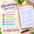 write custom handwritten letters, notes, and assignments