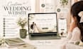 create canva save the date wedding website with rsvp