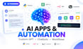 develop ai powered automation workflows, chatbots and llm applications