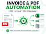 automate invoice and PDF data extraction to excel