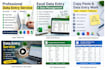 do accurate data entry, copy paste and web research