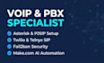 set up asterisk pbx, secure voip sip trunks
