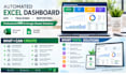 create an automated excel dashboard,  business spreadsheet