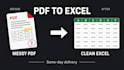 convert PDF to excel and clean your spreadsheet