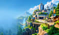 unreal engine 3d low poly game environment in unreal engine