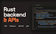 build fast rust backend services and apis