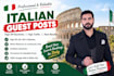 provide italian guest posts with high DR dofollow backlinks
