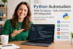 build python automation, web scraping, data extraction, api integration