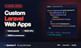 develop a custom laravel web application, admin panel or rest API