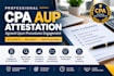provide professional CPA agreed upon procedures aup attestation