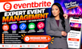 plan and manage your events on eventbrite