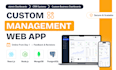 develop a custom admin dashboard web application