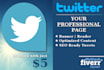 create your professional twitter page