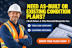 create as built drawings existing proposed plans permit texas california