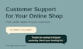 answer your shops customer messages and order questions
