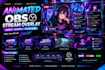 create animated obs stream overlay alerts screens and transitions