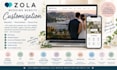build zola wedding website customization rsvp registry ceremony details