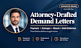 draft a debt collection demand letter and payment demand notice