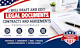 draft and edit legal documents contracts and agreements professionally