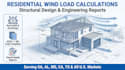 do residential wind load calculations and structural design