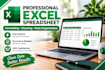 create, format and edit professional excel spreadsheets