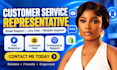 customer service representative customer support agent email live chat va